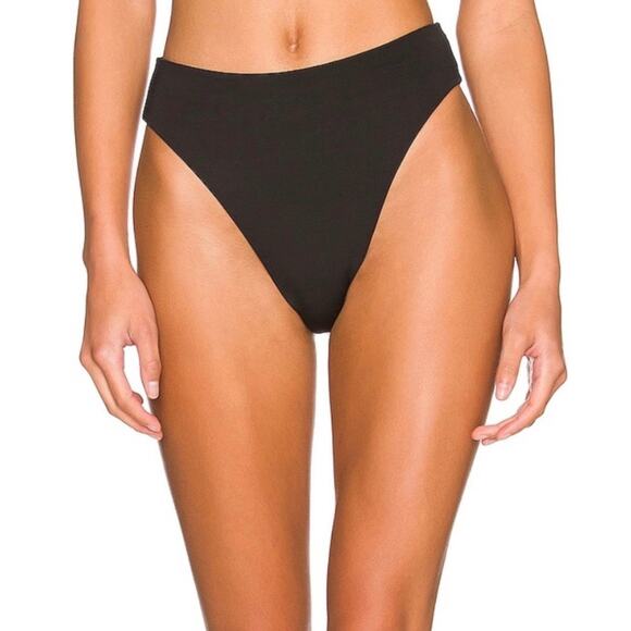 Riot Swim Dodi Cheeky Tie Back High Waisted Ocean Water Blue Bikini Bottom XS - Picture 2 of 10